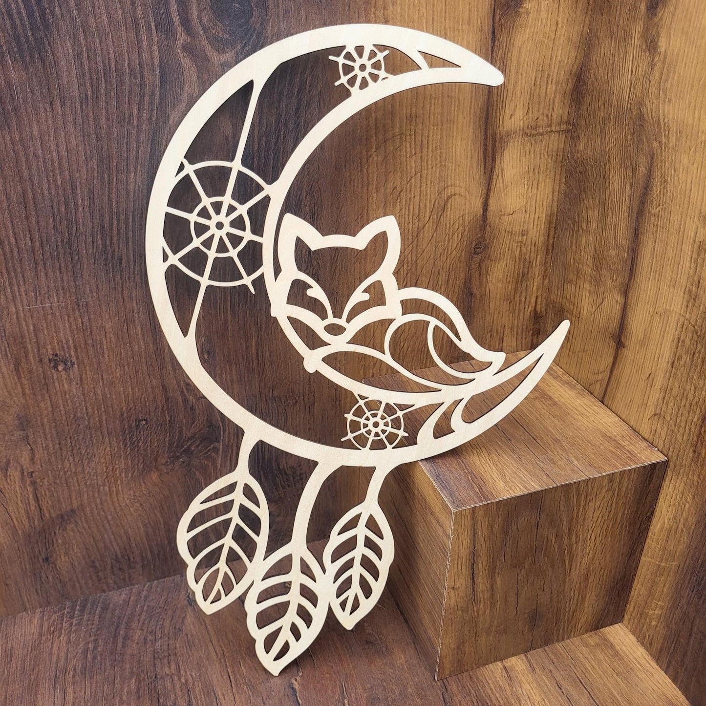 🦊 Déco murale « Renard sur la Lune »